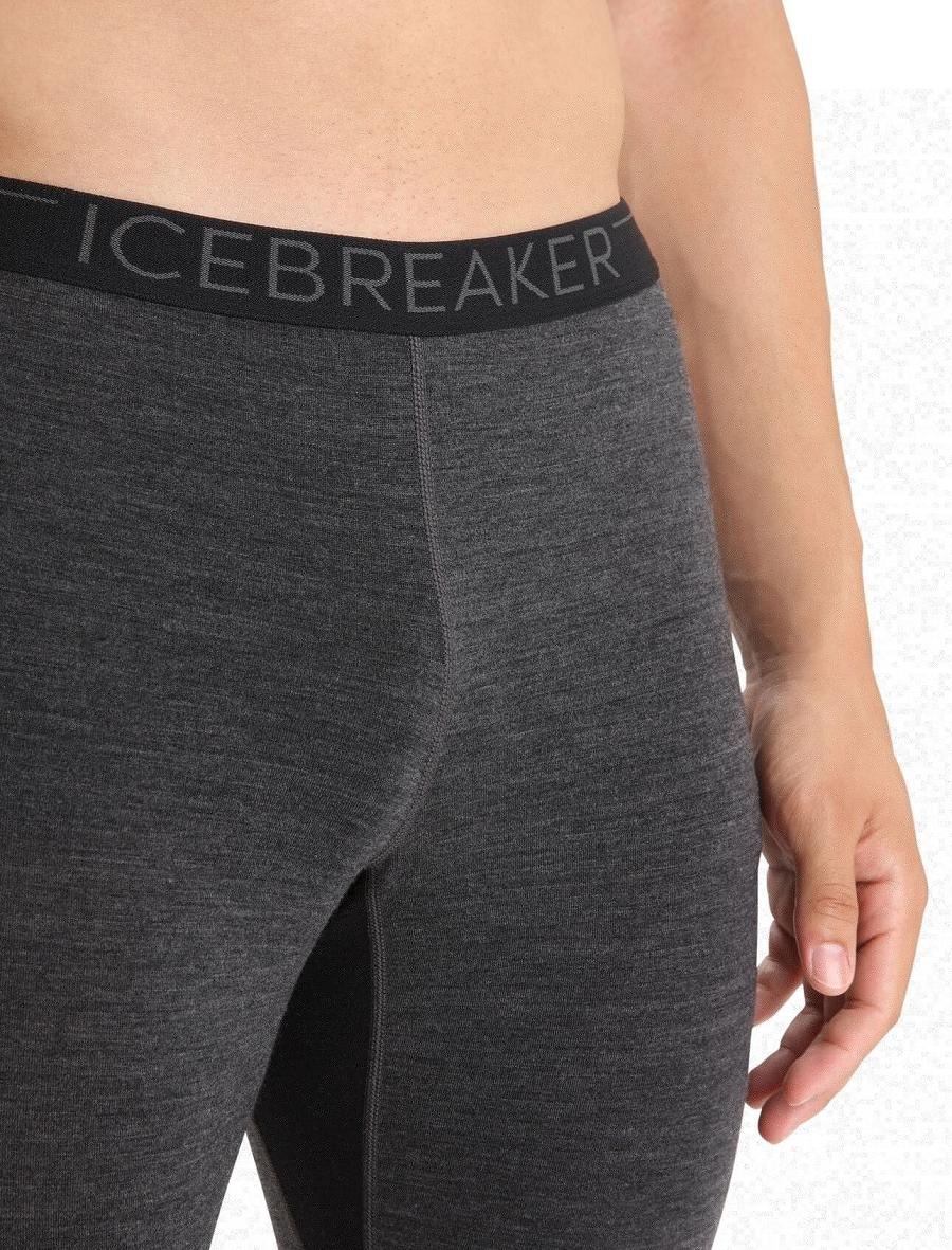 Icebreaker BodyfitZone™ Merino 260 Zone Thermal Leggings Férfi Base Layers Fekete | HU 1393QMAZ